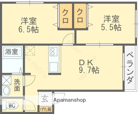 大阪府藤井寺市御舟町 藤井寺駅 2LDK アパート 賃貸物件詳細