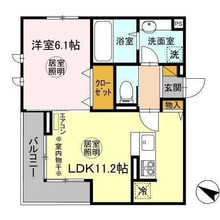 茨城県ひたちなか市大字東石川 勝田駅 1LDK アパート 賃貸物件詳細