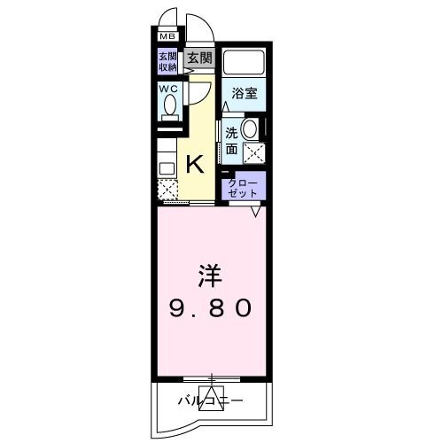 山梨県甲斐市西八幡 竜王駅 1K マンション 賃貸物件詳細