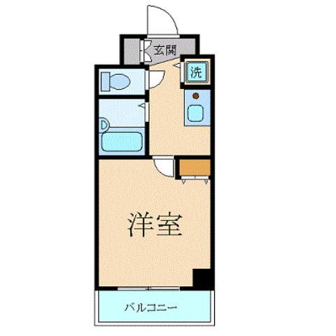 スカイコート三田慶大前 3階 1K 賃貸物件詳細
