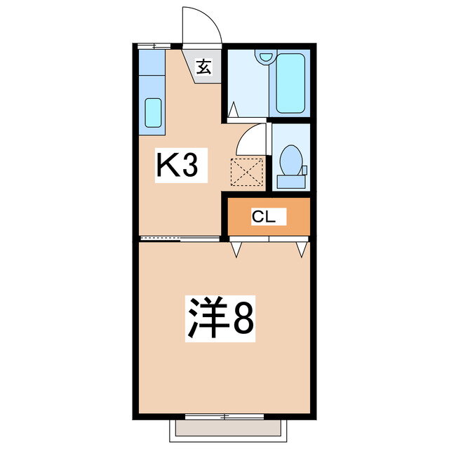 福島県郡山市田村町金屋字上川原 安積永盛駅 1K アパート 賃貸物件詳細