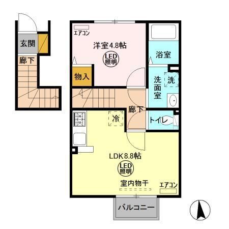 茨城県鹿嶋市大字国末 鹿島神宮駅 1LDK アパート 賃貸物件詳細