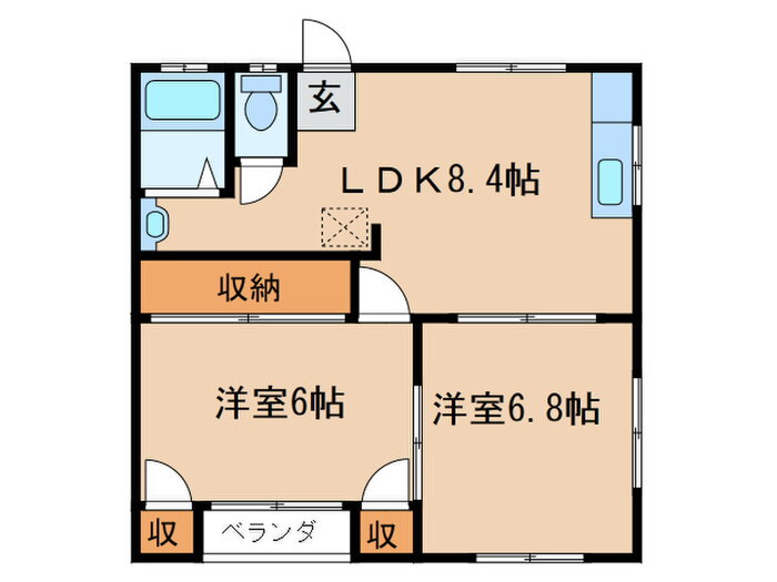 愛知県豊田市山之手１０ 三河豊田駅 2LDK アパート 賃貸物件詳細