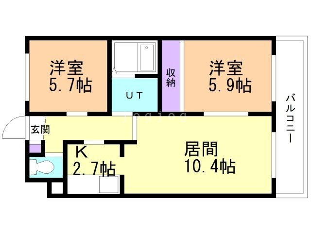 北海道札幌市白石区北郷四条３ 白石駅 2LDK マンション 賃貸物件詳細