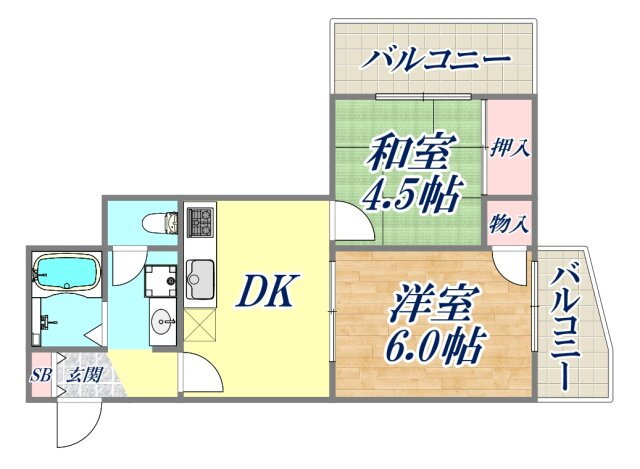 兵庫県神戸市中央区元町通４ 元町駅 2DK マンション 賃貸物件詳細