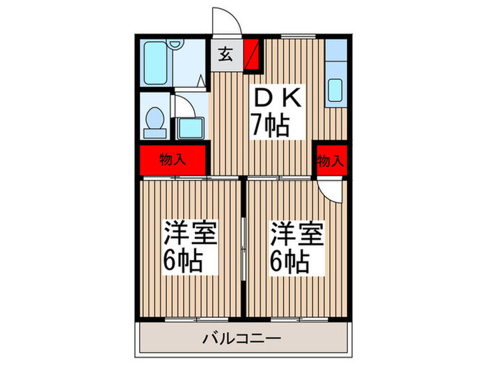 埼玉県川越市大字木野目 南古谷駅 2DK アパート 賃貸物件詳細