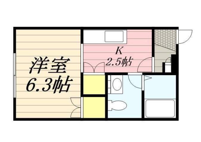 北海道札幌市厚別区厚別中央一条２ ひばりが丘駅 1K マンション 賃貸物件詳細