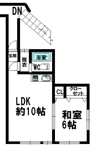 宮崎県日南市下方字堤内５５２サカモトコーポ 2階 1K 賃貸物件詳細