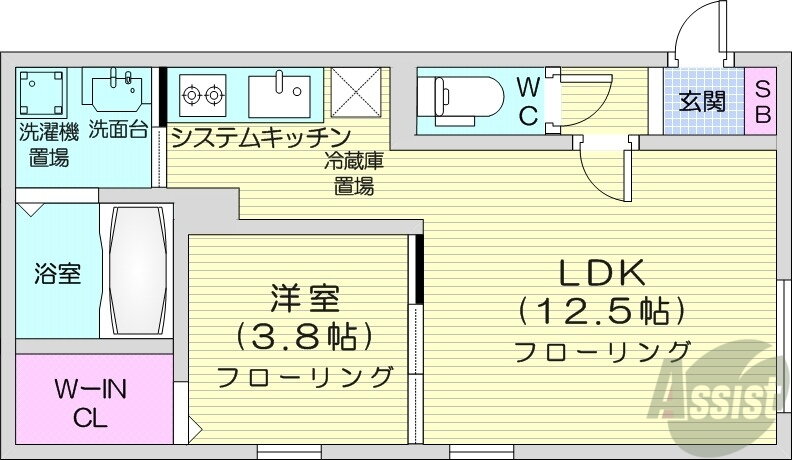 北海道札幌市東区北十四条東１６ 環状通東駅 1LDK マンション 賃貸物件詳細