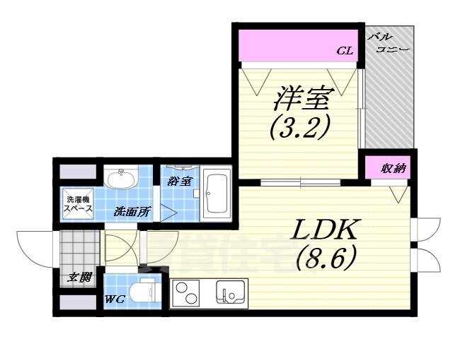 兵庫県西宮市甲子園七番町 鳴尾・武庫川女子大前駅 1LDK アパート 賃貸物件詳細
