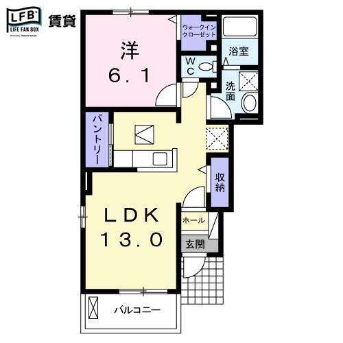 山口県防府市大字植松 防府駅 1LDK アパート 賃貸物件詳細