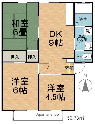 長野県松本市小屋北１ 平田駅 3DK アパート 賃貸物件詳細