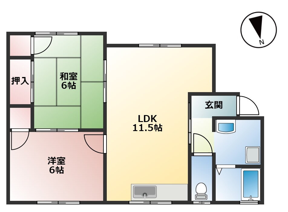 大分県中津市大字下宮永 中津駅 2LDK アパート 賃貸物件詳細