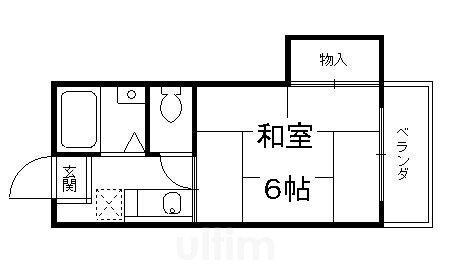 京都府京都市伏見区桃山井伊掃部西町 丹波橋駅 1K アパート 賃貸物件詳細