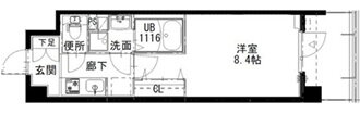 アルティザ姫路 8階 1K 賃貸物件詳細
