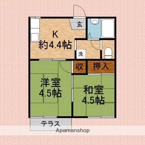 埼玉県川越市新宿町６ 川越駅 2K アパート 賃貸物件詳細