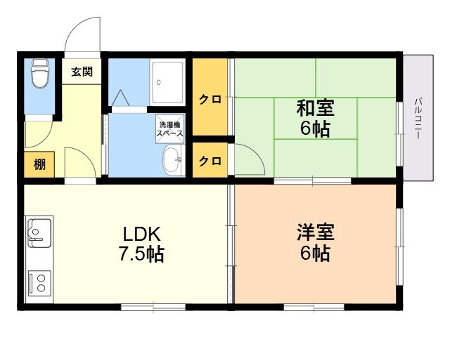 福岡県福岡市東区香椎駅東２ 香椎駅 2LDK アパート 賃貸物件詳細