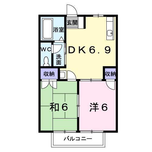 茨城県石岡市南台２ 石岡駅 2DK アパート 賃貸物件詳細