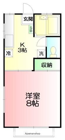 今井ハイツ　Ｅ棟 1階 1K 賃貸物件詳細