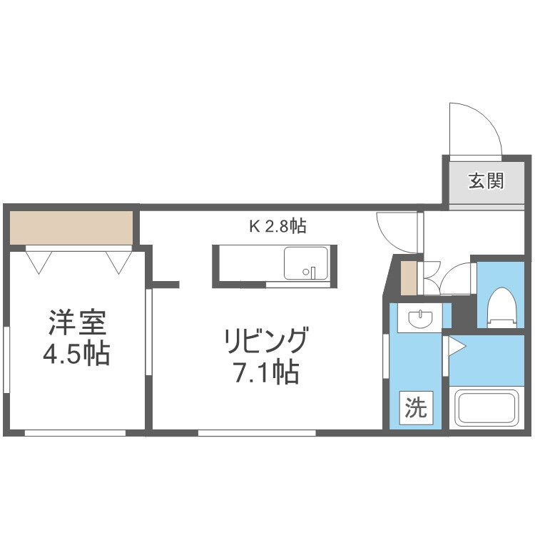 北海道札幌市白石区本通８丁目北 南郷７丁目駅 1LDK マンション 賃貸物件詳細