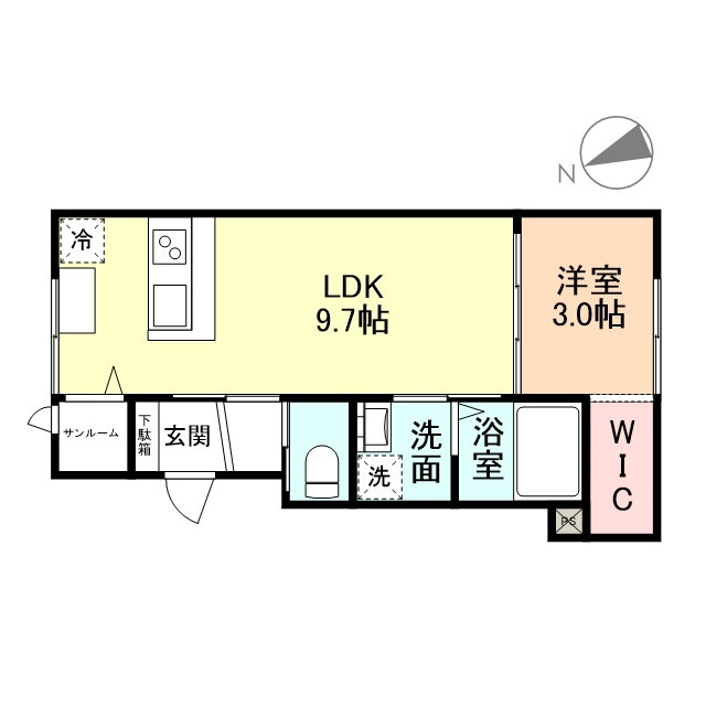 Ａｌｍｏ 1階 1LDK 賃貸物件詳細