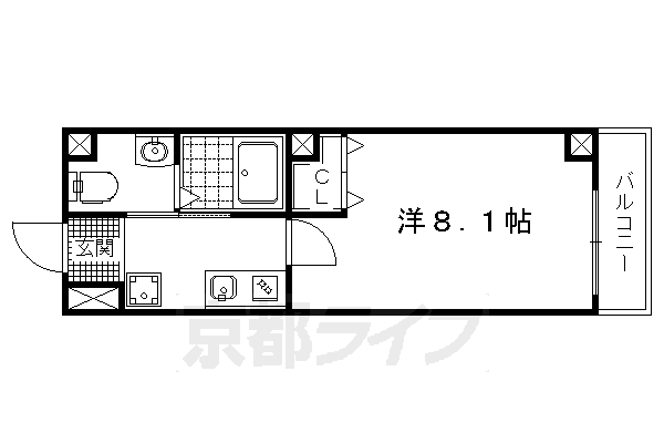京都府京都市北区紫野上築山町 北大路駅 1K マンション 賃貸物件詳細