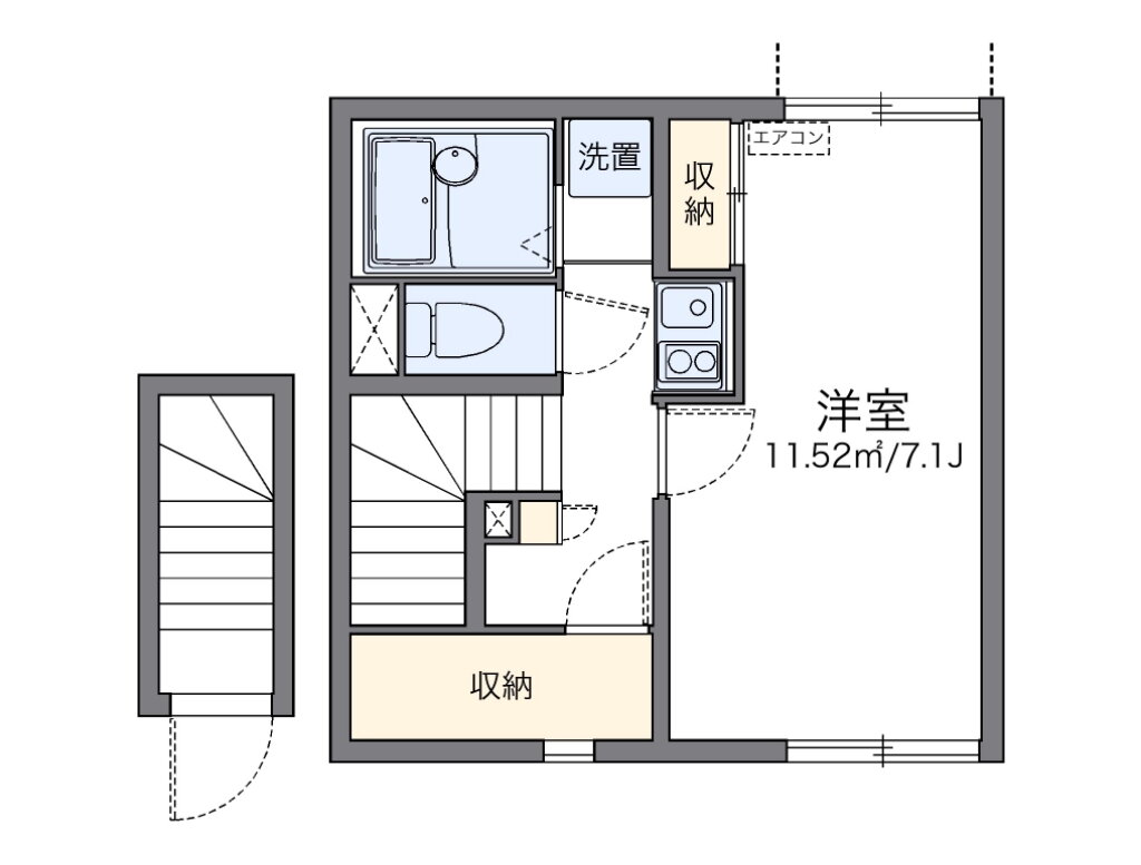 埼玉県熊谷市妻沼 熊谷駅 1K アパート 賃貸物件詳細