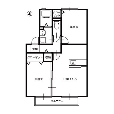 岡山県総社市駅南１ 総社駅 2LDK アパート 賃貸物件詳細