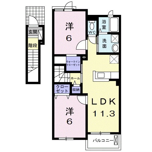 滋賀県愛知郡愛荘町愛知川 愛知川駅 2LDK アパート 賃貸物件詳細