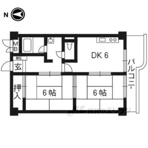 京都府京都市伏見区深草一ノ坪町 伏見稲荷駅 2DK マンション 賃貸物件詳細