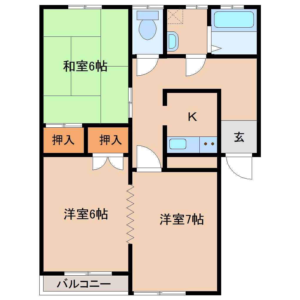 群馬県みどり市笠懸町阿左美 阿左美駅 3K アパート 賃貸物件詳細