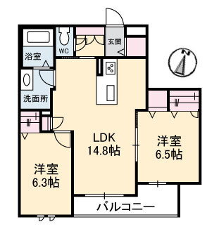 広島県広島市西区井口５ 修大協創中高前駅 2LDK マンション 賃貸物件詳細