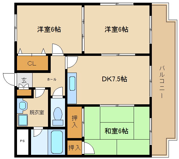 大阪府藤井寺市大井５ 土師ノ里駅 3DK マンション 賃貸物件詳細