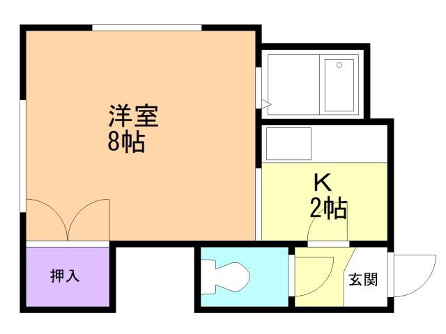 北海道札幌市厚別区厚別中央三条３ ひばりが丘駅 1K アパート 賃貸物件詳細