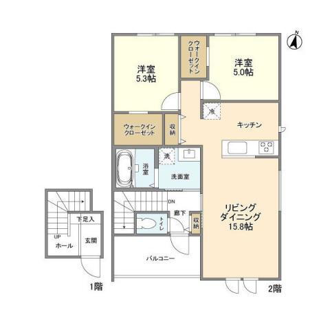 大阪府堺市西区下田町 津久野駅 2LDK アパート 賃貸物件詳細