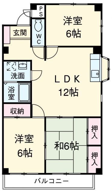 グランドハウス 3階 3LDK 賃貸物件詳細