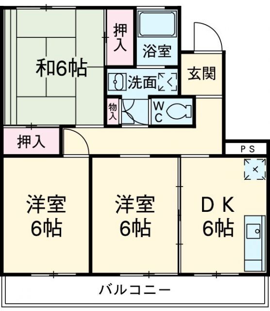 静岡県静岡市葵区千代１ 静岡駅 3DK マンション 賃貸物件詳細