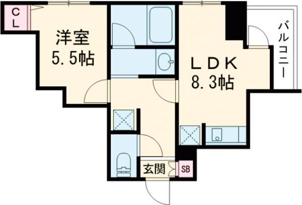 ＧＲＡＮＰＡＳＥＯ　西日暮里 5階 1LDK 賃貸物件詳細