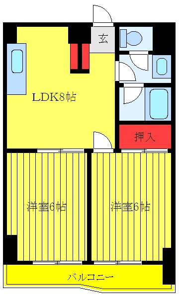 東京都板橋区成増３ 成増駅 2DK マンション 賃貸物件詳細