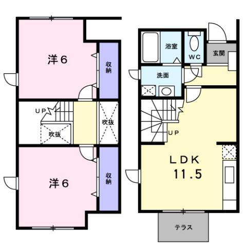 徳島県徳島市南矢三町３ 徳島駅 2LDK アパート 賃貸物件詳細