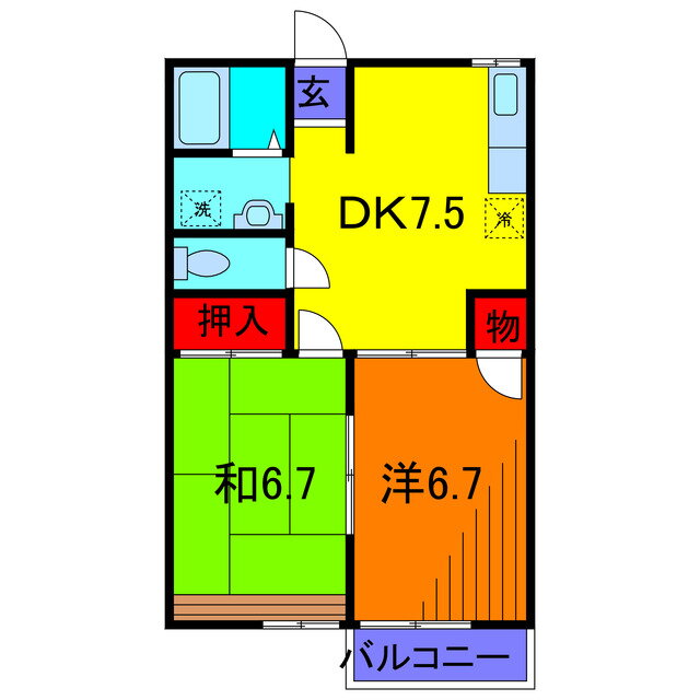 東京都葛飾区お花茶屋３ 亀有駅 2DK アパート 賃貸物件詳細