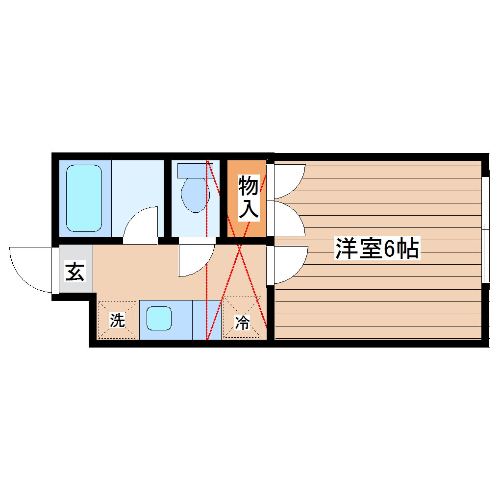 宮城県名取市増田４ 名取駅 1K アパート 賃貸物件詳細