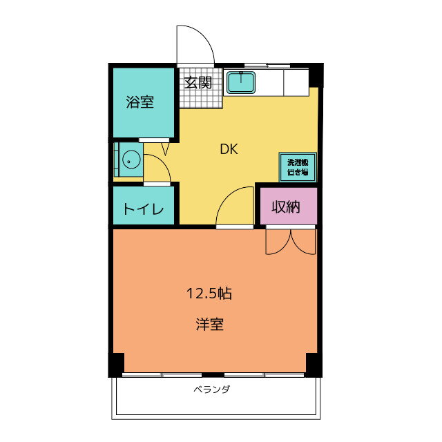 ダイムマンション阿古曽ＩＩＩ 2階 1DK 賃貸物件詳細