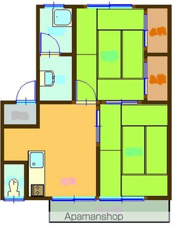 和歌山県和歌山市関戸３ 紀三井寺駅 2DK アパート 賃貸物件詳細