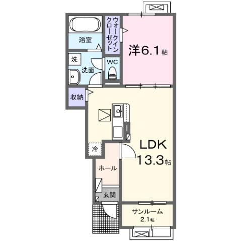 宮崎県西都市白馬町 日向新富駅 1LDK アパート 賃貸物件詳細