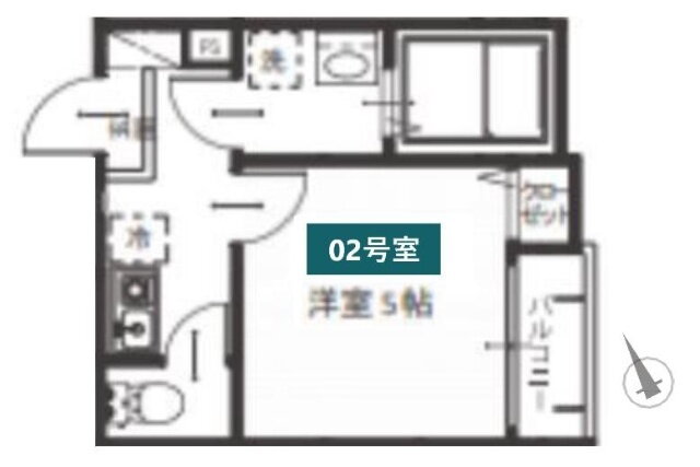 東京都府中市西府町２ 西府駅 1K アパート 賃貸物件詳細