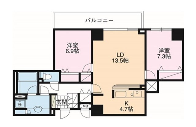 神奈川県横浜市神奈川区金港町 横浜駅 2LDK マンション 賃貸物件詳細
