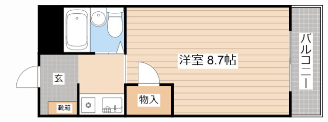 滋賀県草津市草津町 草津駅 1K マンション 賃貸物件詳細