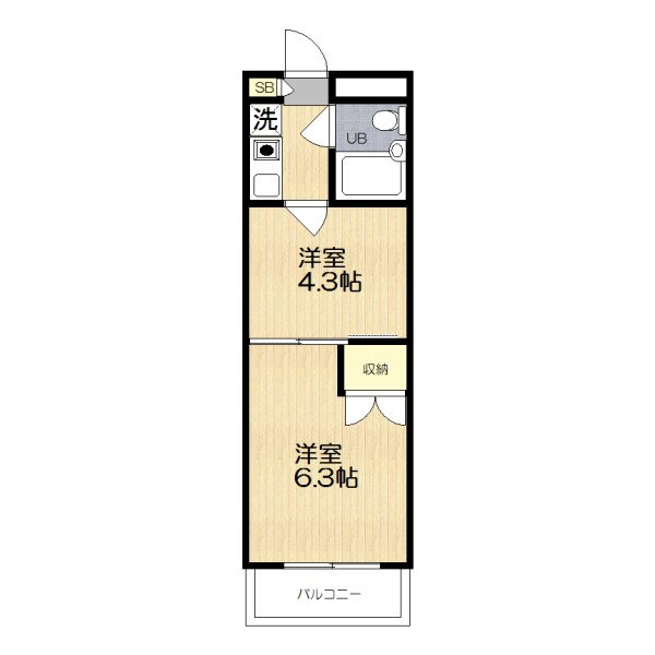 神奈川県川崎市多摩区宿河原１ 登戸駅 2K マンション 賃貸物件詳細