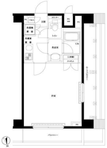 ルーブル浜田山 5階 1K 賃貸物件詳細